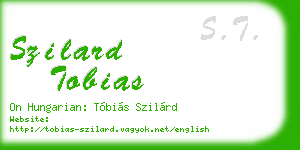szilard tobias business card